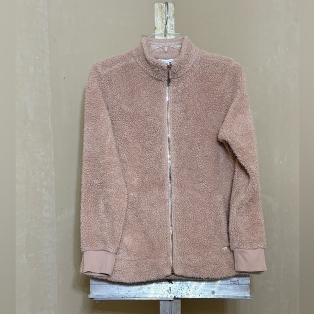 CALVIN KLEIN BLUSH PINK WOMENS FULL ZIP JACKET SZ SMALL